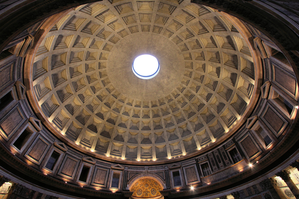 Rome-Italy.-Pantheon-the-third-largest-masonry-dome-in-the-world-with-its-famous-hole-in-the-ceiling.